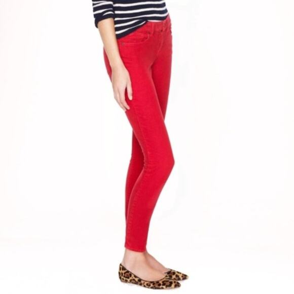 J. Crew Red Corduroy Toothpick Pants - Picture 8 of 8